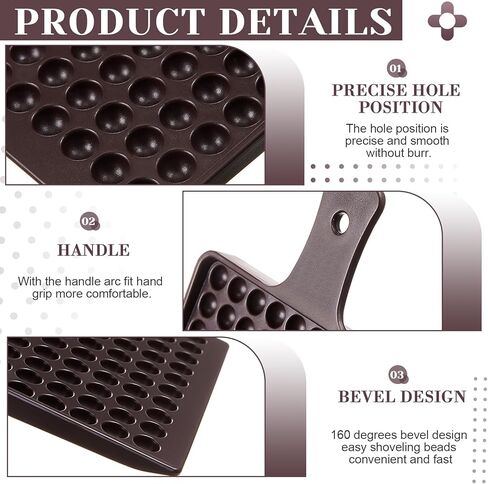 100 Holes 8mm Pill Counting Tray Plate Tool, Plastic Medicine Dispenser Tray with Handle, Pill Counter Tablet Counting Plate, Beadwork Sorting Tool, Arrangement Board in Saudi Arabia