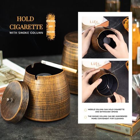 Home Ashtray with lid for Indoor and Outdoor Spaces in Saudi Arabia