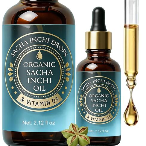 Sacha Inchi Oil, Organic Sacha Inchi Drops, Cold-Pressed, Specific for Menopausal Joint Dryness (1) in Saudi Arabia