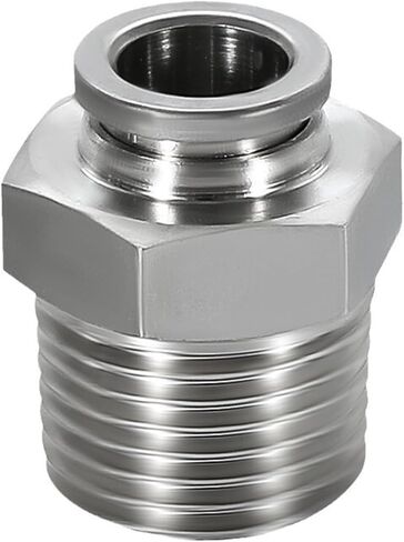 304 الفولاذ المقاوم للصدأ وصلة سريعة PC8-01/02 خيط هوائي PL6-03 1 قطعة (Pc14-04) in Kuwait
