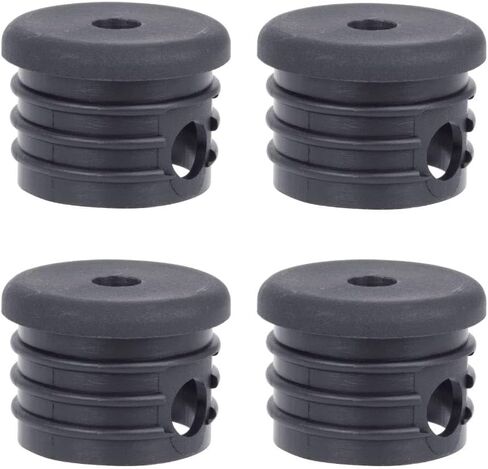 غطاء بديل من النايلون البحري B00-T3-CAP-4PK من White Water للسلالم، يناسب أنبوب معرف 1-1/8 بوصة، 4 عبوات in Kuwait