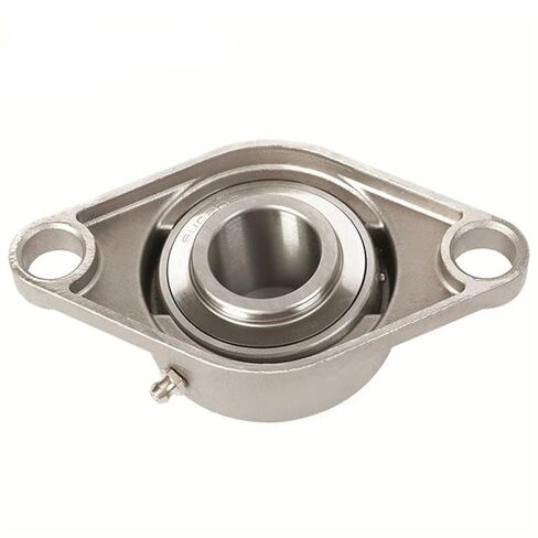 1 قطعة SUCFL207 304 الفولاذ المقاوم للصدأ الخارجي كروية تحمل الماس حزام قاعدة إدراج تحمل in Kuwait