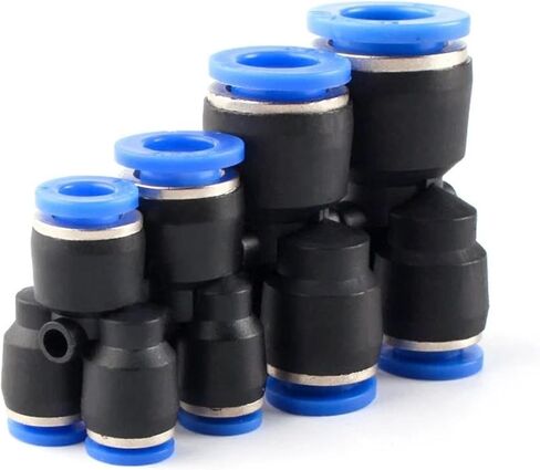 Pipe Fittings Plastic Pneumatic Connector Fitting Connecting PY PW Connect 4 6mm 8mm 10mm 12mm Y Shape 100Pcs(PY-8) in Saudi Arabia