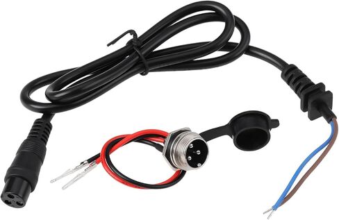 OTOTEC 3-Pin 2 أسلاك سكوتر كهربائي شاحن بطارية منفذ أنثى التوصيل 12 فولت 24 فولت 36 فولت متوافق مع ماكينة الحلاقة E100 E125 E500S PR200 in Saudi Arabia