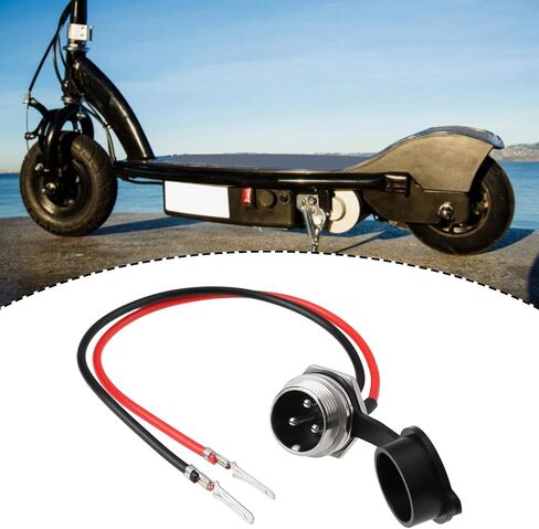OTOTEC 3-Pin 2 أسلاك سكوتر كهربائي شاحن بطارية منفذ أنثى التوصيل 12 فولت 24 فولت 36 فولت متوافق مع ماكينة الحلاقة E100 E125 E500S PR200 in Saudi Arabia