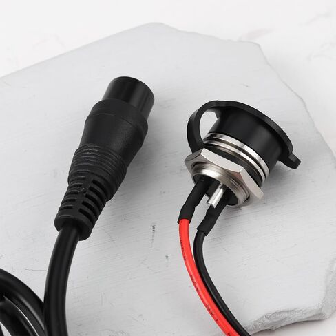 OTOTEC 3-Pin 2 أسلاك سكوتر كهربائي شاحن بطارية منفذ أنثى التوصيل 12 فولت 24 فولت 36 فولت متوافق مع ماكينة الحلاقة E100 E125 E500S PR200 in Saudi Arabia