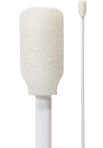 Swab-its® 9" Foam Cleaning & Detailing Swabs – Extra-Long Extruded Handle, Lint-Free & Reusable | Bag of 50 | Made in USA (71-4540) in Saudi Arabia