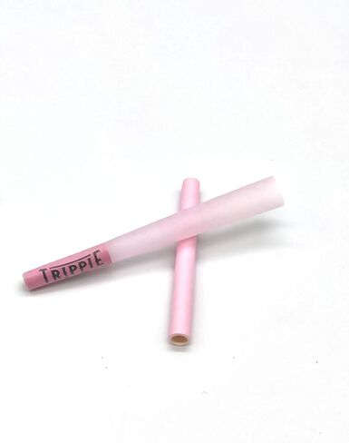 مخاريط Trippie Day Pink مقاس 1/4 ملفوفة مسبقًا في صندوق صديق للبيئة | نباتي وغير معدّل وراثيًا | تتضمن 10 أعواد تعبئة | وردي 84 ملم in Kuwait