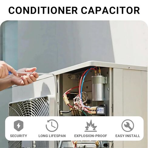 55/7.5uF 55+7.5MFD AC Capacitor 55 7.5 uF MFD 55/7.5MFD 370V or 440V CBB65B Round Dual Run Start A/C Capacitors ±6% 370V/440VAC for Air Conditioner in Kuwait