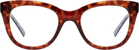 نظارات قراءة بيضاوية للنساء من Kate Spade New York Odessa Blue Light Readers، عدسات هافانا داكنة/تجريبية، 50 مم، 20 مم + 2 in Saudi Arabia