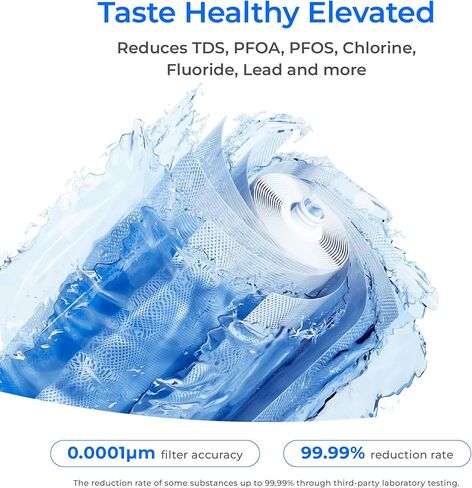 Waterdrop X8-F3 Filter, Replacement for All X8 800 GPD Series Reverse Osmosis System, Reduce PFAS, 24-month Lifetime in Saudi Arabia