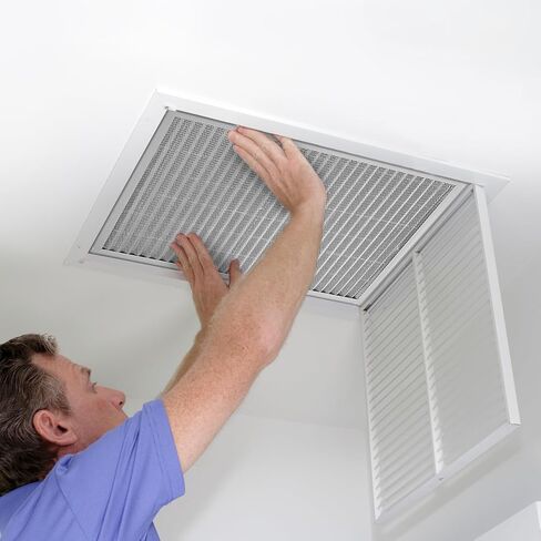 فلتر هواء إلكتروستاتيكي VEVOR، فلتر فرن AC/HVAC من الألومنيوم قابل للغسل وإعادة الاستخدام مقاس 16 × 20 × 1 بوصة، عمر طويل MERV 8، منزل أو مكتب أكثر صحة (الحجم الفعلي: 15.5 × 19.75 × 0.82 بوصة) in Kuwait