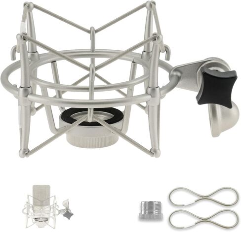 حامل صدمات الميكروفون - متوافق مع Neumann TLM 103، TLM 102، M147، M149 والمزيد، عزل مضاد للاهتزاز للاستوديو والبث in Saudi Arabia