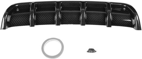 Aramox Shark Fin Diffuser, Universal Car Bumper Diffuser Fin Spoiler Diffuser Black (Carbon Fiber) in Saudi Arabia