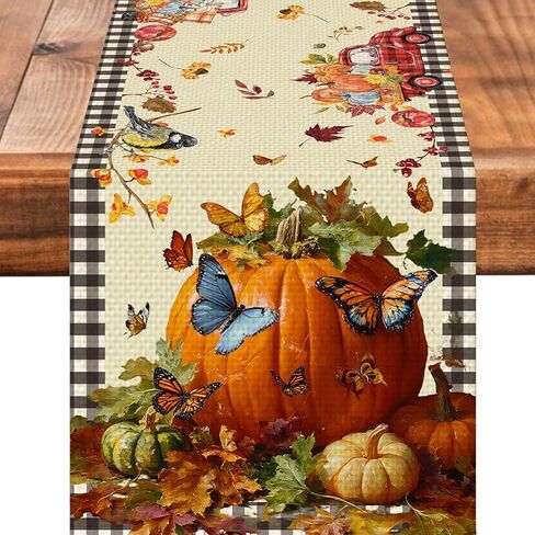 Mexican Floral Table Runner Seasonal Holiday Kitchen Dining Linen Table Decoration for Indoor Outdoor Home Party Decor 13 x 72 Inch in Saudi Arabia