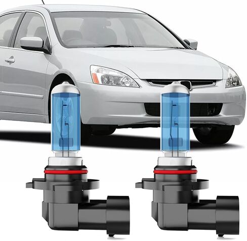 Halogen Headlight Bulbs Compatible with Honda Accord 1992-2005, 9005 9006 High Low Beam Combo, 6000K White,Plug and Play, Pack of 4 in Saudi Arabia