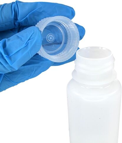 EISCO - 60mL Wide Mouth HDPE Reagent Bottles with Polypropylene Caps, Non-Sterile, Pack of 12, Translucent Leakproof Laboratory Containers, -100 to 120°C Temperature Range in Saudi Arabia