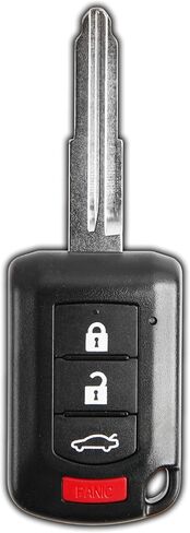2x Keyless Option Remote Key Fob For Mitsubishi 4-Button OUCJ166N 6370B945 in Saudi Arabia