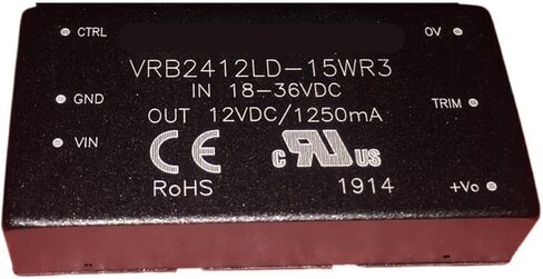 V2412LD-15WR3DC-DC وحدة الطاقة 18-36 فولت إلى 12 فولت 1.2 أمبير in Saudi Arabia