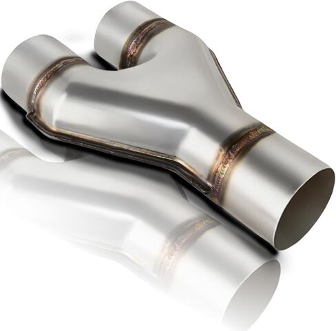 Mupera Universal 2.5 Inch Inlet Exhaust Tip, 4" Outlet, 9" Long Silver Professional Tail Pipe Exhaust Tip with Bolt On, for all 2.5 Inch Outside Diameter Exhaust Tips in Saudi Arabia