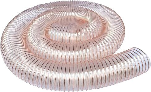 Flexible Dust Collection Hose 1-12 Inch, Clear Ducting for Power Tools, Portable Fume Extractor Pipe, 1m (3.3ft) Length, 95MM (3.7 Inch) Diameter, Ideal for Factory & Tight Spaces in Saudi Arabia