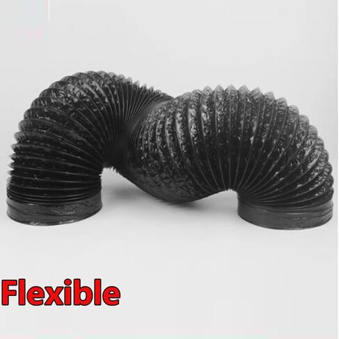6ft Dryer Vent Hose Flexible Aluminum Foil Exhaust Fan Duct Hosing 6" 8" 10" 12" 16" Heat Resistant Air Ducting for Range Hood Blower Greenhouse(25cm x 3m(10" x 10ft)) in Saudi Arabia