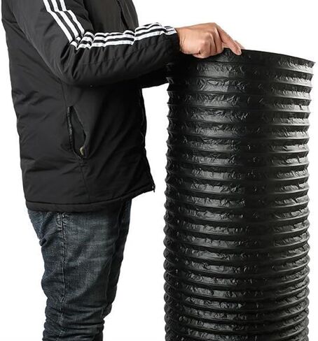 6ft Dryer Vent Hose Flexible Aluminum Foil Exhaust Fan Duct Hosing 6" 8" 10" 12" 16" Heat Resistant Air Ducting for Range Hood Blower Greenhouse(25cm x 3m(10" x 10ft)) in Saudi Arabia