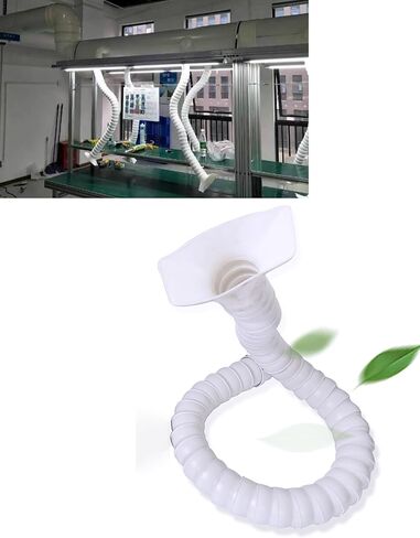 Industrial Smoking Duct - 75MM/3IN Bamboo Pipe Arm for Fume Extraction, Welding Ventilation & Dust Removal, 120CM/3.9FT Exhaust Equipment. in Saudi Arabia