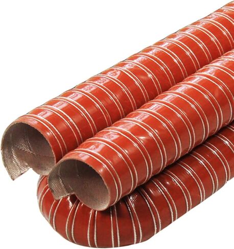 Length 100cm/39.4" Heat Resistant Flexible Ventilation Tube Silicone Air Duct Hose, for HVAC, Industrial Fume Extraction(D 6.3cm/2.5") in Saudi Arabia
