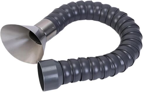 Industrial Articulated Fume Extractor Hose - 360° Adjustable Arm, 100mm/3.9in Diameter, 2m/6.5ft Length, Universal Bamboo Tube for Air, Smoke, and Dust Removal System in Saudi Arabia