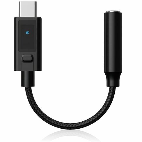 KZ AM02 DAC المحمول - تحسين الصوت بدرجة احترافية مع محول أنثى من النوع C إلى 3.5 مم لسماعات الرأس KZ HiFi in Kuwait