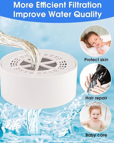 Bathtub Filter Universal Replacement Cartridge,9 Stage Bath Faucet Water Filter Cartridge HardWater Softener Tub to Remove Lead,Chlorine and Fluoride,BPA Free Showerhead Filter Purify Bathwater in Saudi Arabia