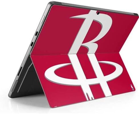 ملصق Skinit للكمبيوتر اللوحي متوافق مع Surface Pro 8 - تصميم شعار كبير مرخص رسميًا من NBA Houston Rockets in Saudi Arabia