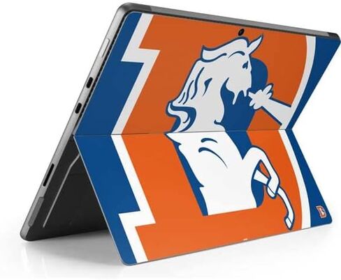 Skinit Tablet Decal Skin Compatible with Surface Pro 8 - Officially Licensed NFL Denver Broncos Retro Logo Design in Saudi Arabia