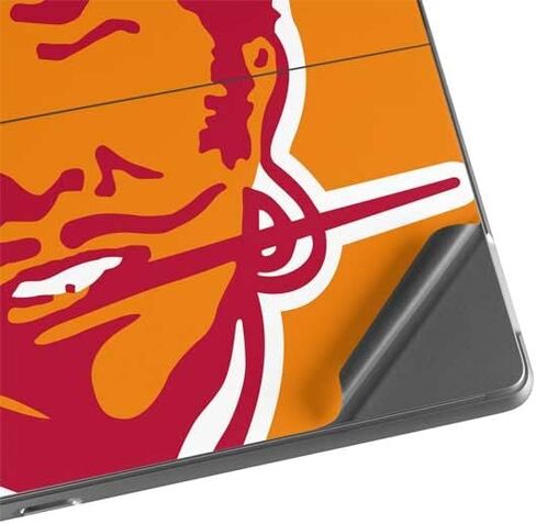 ملصق Skinit للكمبيوتر اللوحي متوافق مع Surface Pro 8 - تصميم شعار NFL Tampa Bay Buccaneers Retro المرخص رسميًا in Saudi Arabia