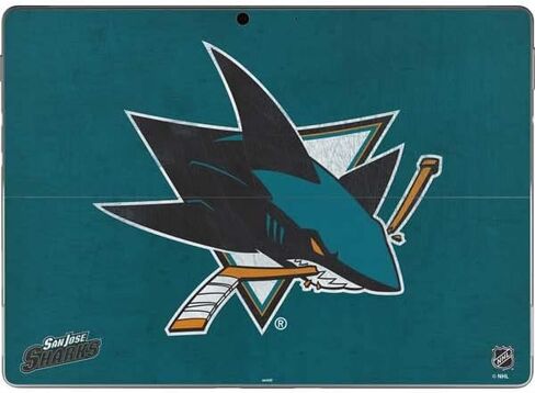 Skinit Tablet Decal Skin Compatible with Surface Pro 8 - Officially Licensed NHL San Jose Sharks Distressed Design in Saudi Arabia