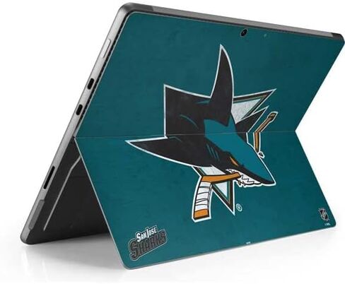 Skinit Tablet Decal Skin Compatible with Surface Pro 8 - Officially Licensed NHL San Jose Sharks Distressed Design in Saudi Arabia
