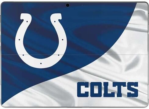 ملصق Skinit للكمبيوتر اللوحي متوافق مع Surface Pro 8 - تصميم Indianapolis Colts المرخص رسميًا من الدوري الوطني لكرة القدم الأمريكية in Saudi Arabia