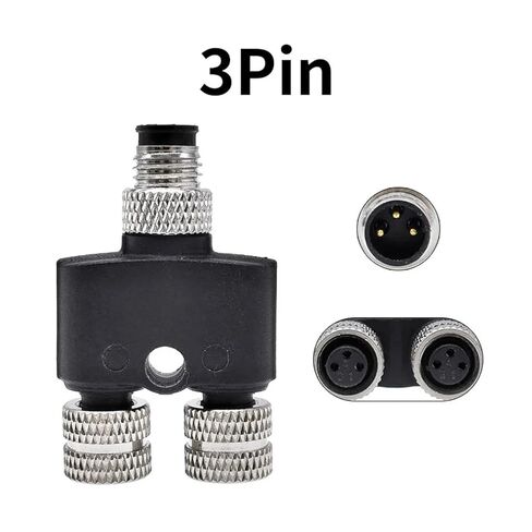 1 قطعة 3-4pin M8-4 1 إلى 2 Y-نوع محول 1 ذكر إلى 2 أنثى الفاصل الاستشعار الدائري (3P) in Kuwait