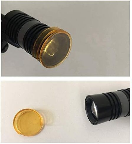 SZ08B Adjustable Brightness Clip Surgical Dental Headlight Medical Headlamp Lightspot Orange Filter (Two Batteries) in Saudi Arabia