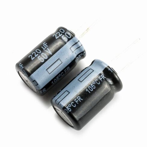 Aluminum Radial Electrolytic Capacitor Low ESR 33uF 50V Life 3000H 8x12mm High Ripple Current,Low Impedance 10pcs in Saudi Arabia