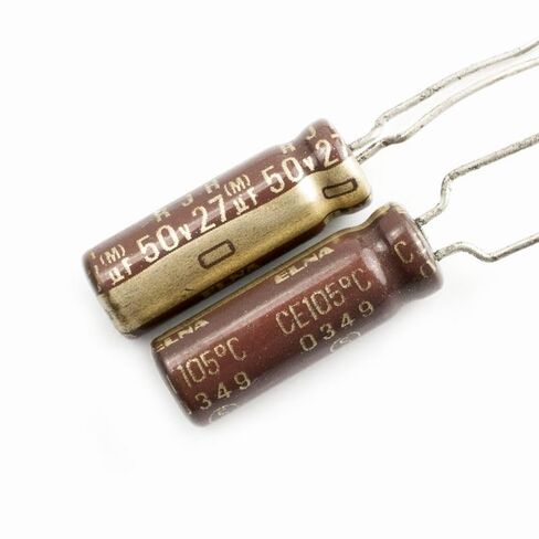 Aluminum Radial Electrolytic Capacitor Low ESR 33uF 50V Life 3000H 8x12mm High Ripple Current,Low Impedance 10pcs in Saudi Arabia