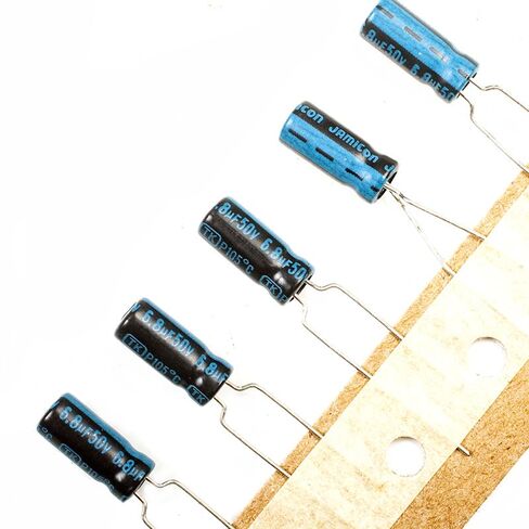 Aluminum Radial Electrolytic Capacitor Low ESR 33uF 50V Life 3000H 8x12mm High Ripple Current,Low Impedance 10pcs in Saudi Arabia