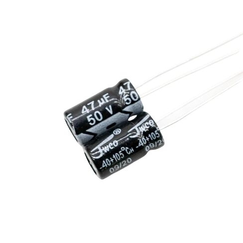 Aluminum Radial Electrolytic Capacitor Low ESR 33uF 50V Life 3000H 8x12mm High Ripple Current,Low Impedance 10pcs in Saudi Arabia