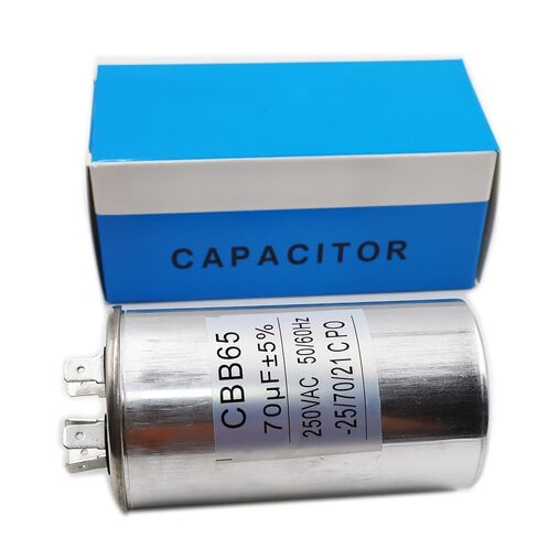 LIZAPUS CBB65 تشغيل مكثف 250VAC 250V AC 70 فائق التوهج 70 فائق التوهج MFD C.S2 40/70/21 50x90mm UL مدرج in Saudi Arabia