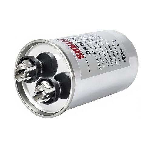 مكثف تشغيل SUNLEE UL معترف به 30 فائق التوهج (30 MFD) 370/440 VAC CBB65، 50/60 هرتز، بديل موثوق لمحرك مروحة مكثف التيار المتردد، المضخة الحرارية أو مضخة حمام السباحة in Kuwait