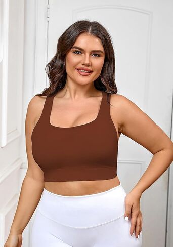 Plus Size Sports Bra for Women High Support Racerback Workout Bra Full Coverage Comfortable Fit for Large Bust in Saudi Arabia