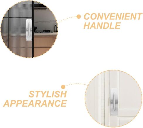 Holibanna 2Pcs Heavy Duty Barn Pull Handle Stainless Steel Fire Door Pull Plates for Commercial Residential Use Easy Operation for High Traffic Areas in Saudi Arabia