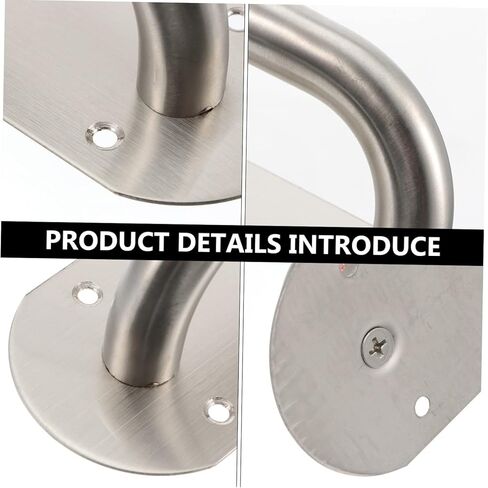 TEHAUX Stainless Steel Door Pull Handle Plate Easy Install Commercial Door Grab Bar for Offices Hotels Restaurants and Public Spaces High Hardness Resistant in Saudi Arabia