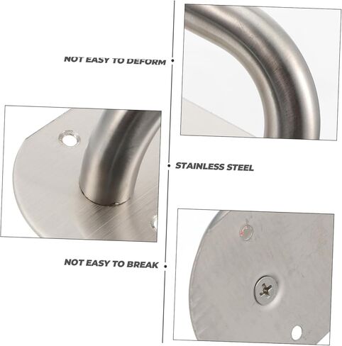 TEHAUX Stainless Steel Door Pull Handle Plate Easy Install Commercial Door Grab Bar for Offices Hotels Restaurants and Public Spaces High Hardness Resistant in Saudi Arabia
